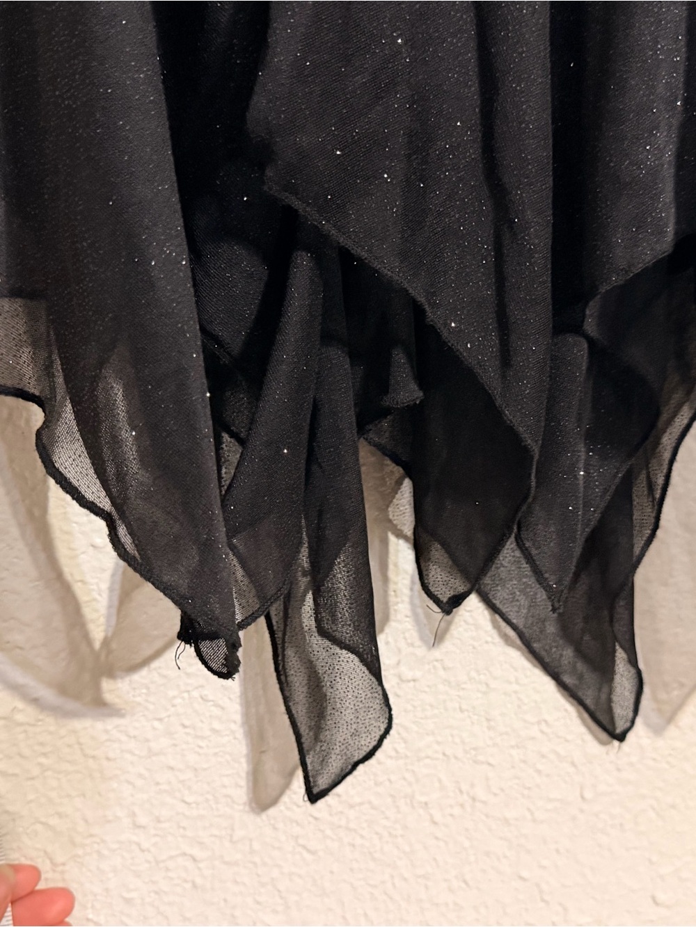 Black Y2K Halter Glitter Fairy Dress [Small] - Picture 14 of 16